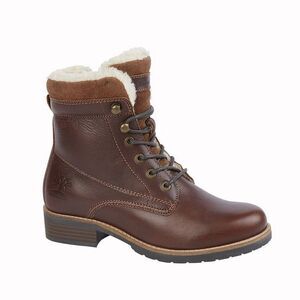 Woodland Womens/Ladies Leather Country Boots / Dark Brown